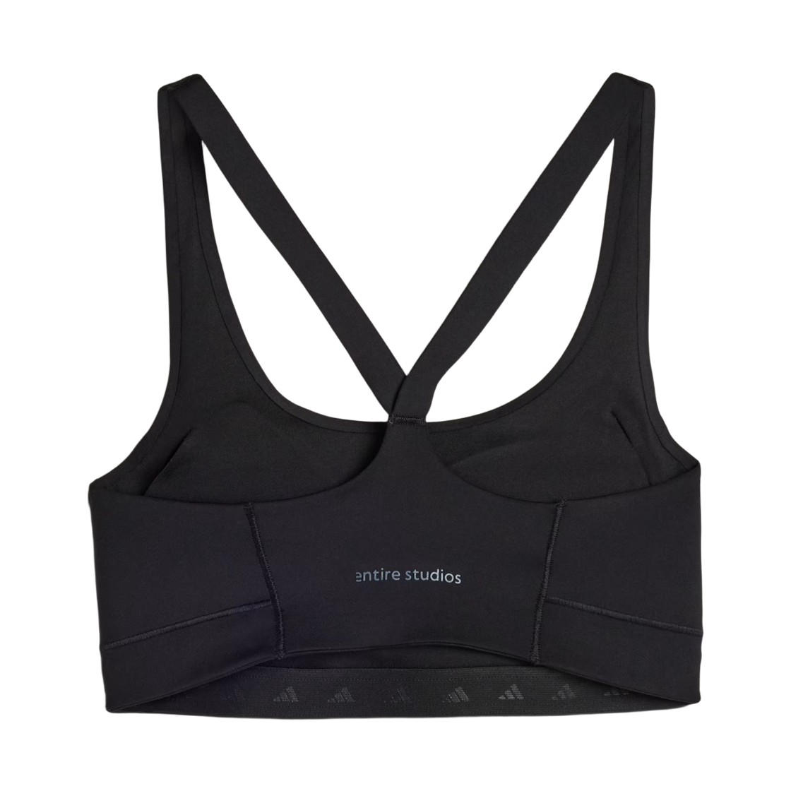 (W) 아디다스 x 엔타이어 스튜디오 오피타임 트레이닝 미디움 서포트 브라 블랙 - KR 사이즈((W) Adidas x Entire Studios Optime Training Medium Support Bra Black - KR Sizing) - 2