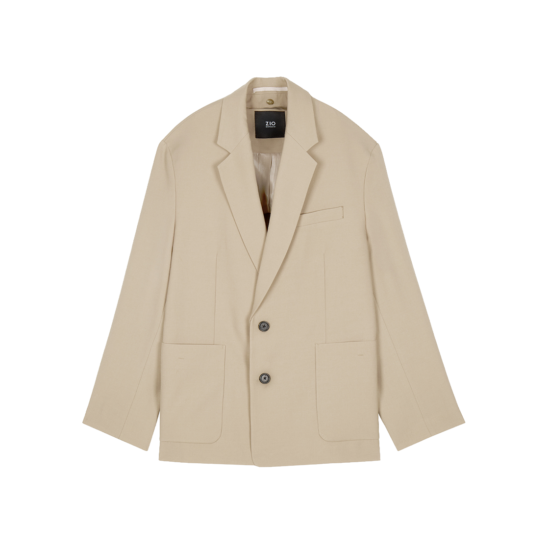 지오송지오 컬렉션 라펠 디테쳐블 자켓 카멜 BI2JK266CA(ZIOSONGZIO COLLECTION Lapel Detachable Jacket Camel) - 1