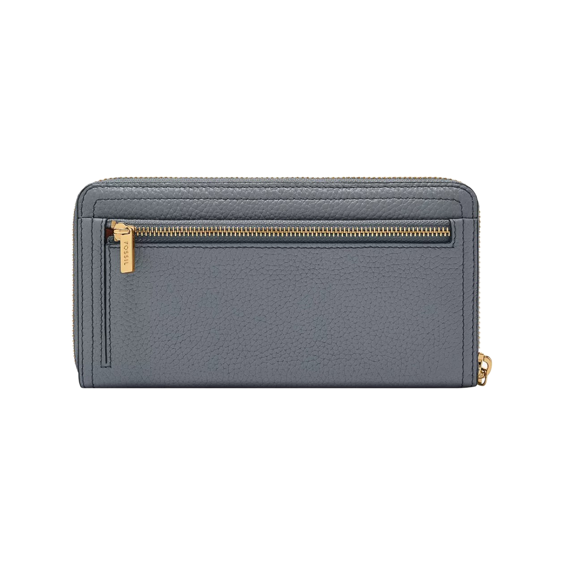 파슬 로건 레더 RFID 집 어라운드 클러치 월렛 노스탤지어 블루(Fossil Logan Leather RFID Zip Around Clutch Wallet Nostalgia Blue) - 2