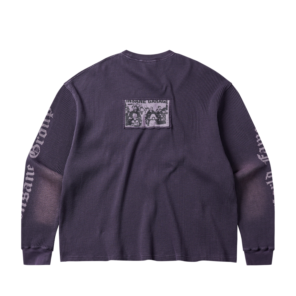 인세인개러지 그래픽 패치 와플 롱슬리브 - 퍼플(INSANE GARAGE Graphic Patch Waffle Long Slv_Purple) - 2