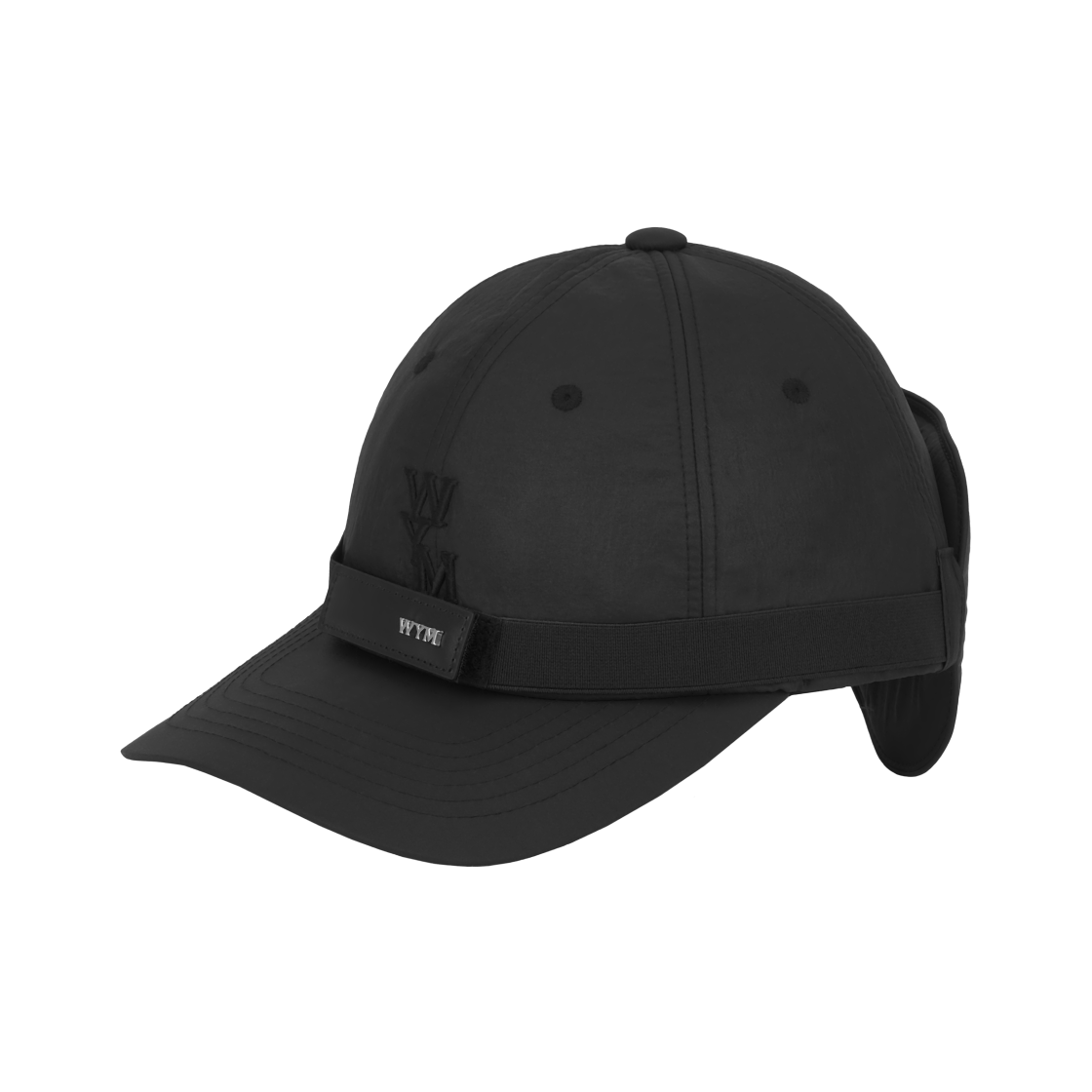 우영미 아이패치 볼캡 블랙 - 24SS(Wooyoungmi Eye Patch Ball Cap Black - 24SS)