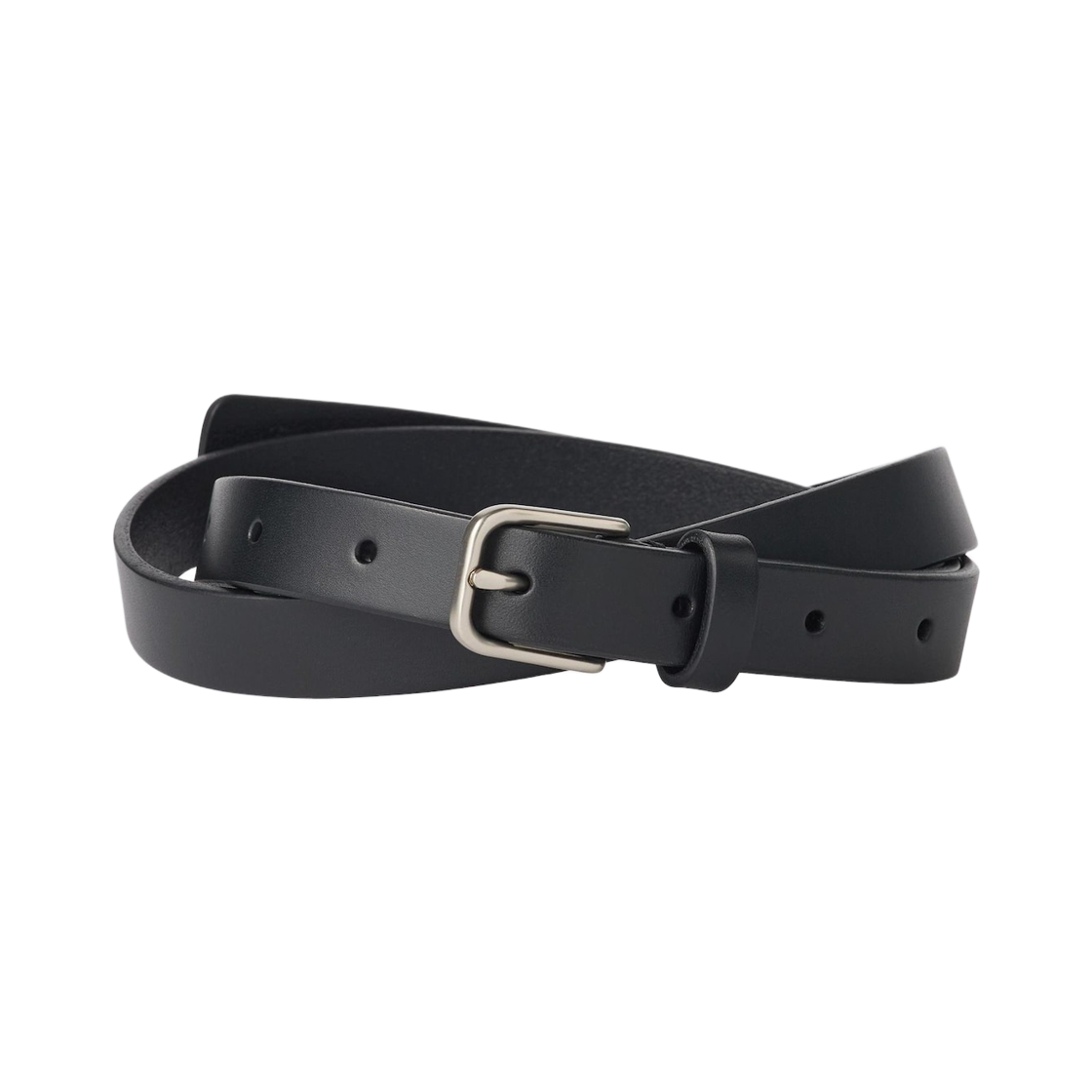 유니클로 내로우 롱 레더 벨트 블랙(Uniqlo Narrow Long Leather Belt Black) - 1