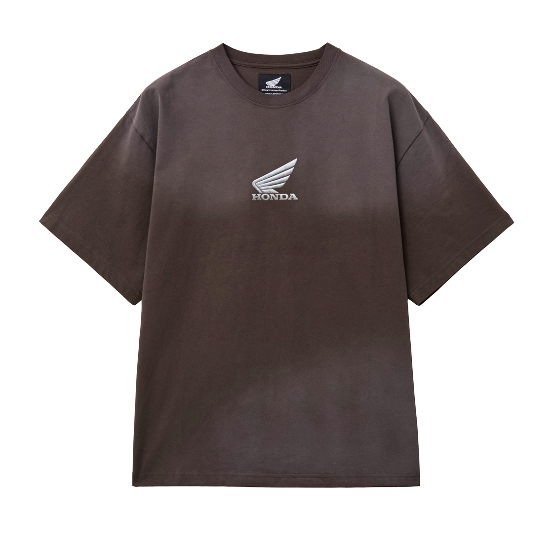 HGM1SS319BBR Honda Winglogo Spray Dying Short Sleeve Brown