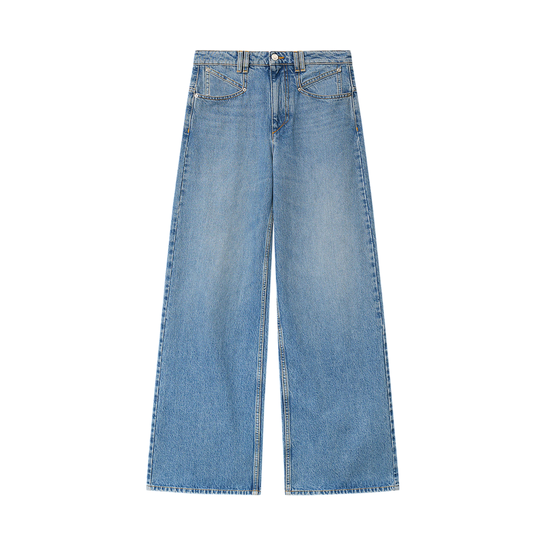 (W) 이자벨 마랑 레모니 코튼 팬츠 라이트 블루 - 26SS((W) Isabel Marant Lemony Cotton Pants Light Blue - 26SS) - 1