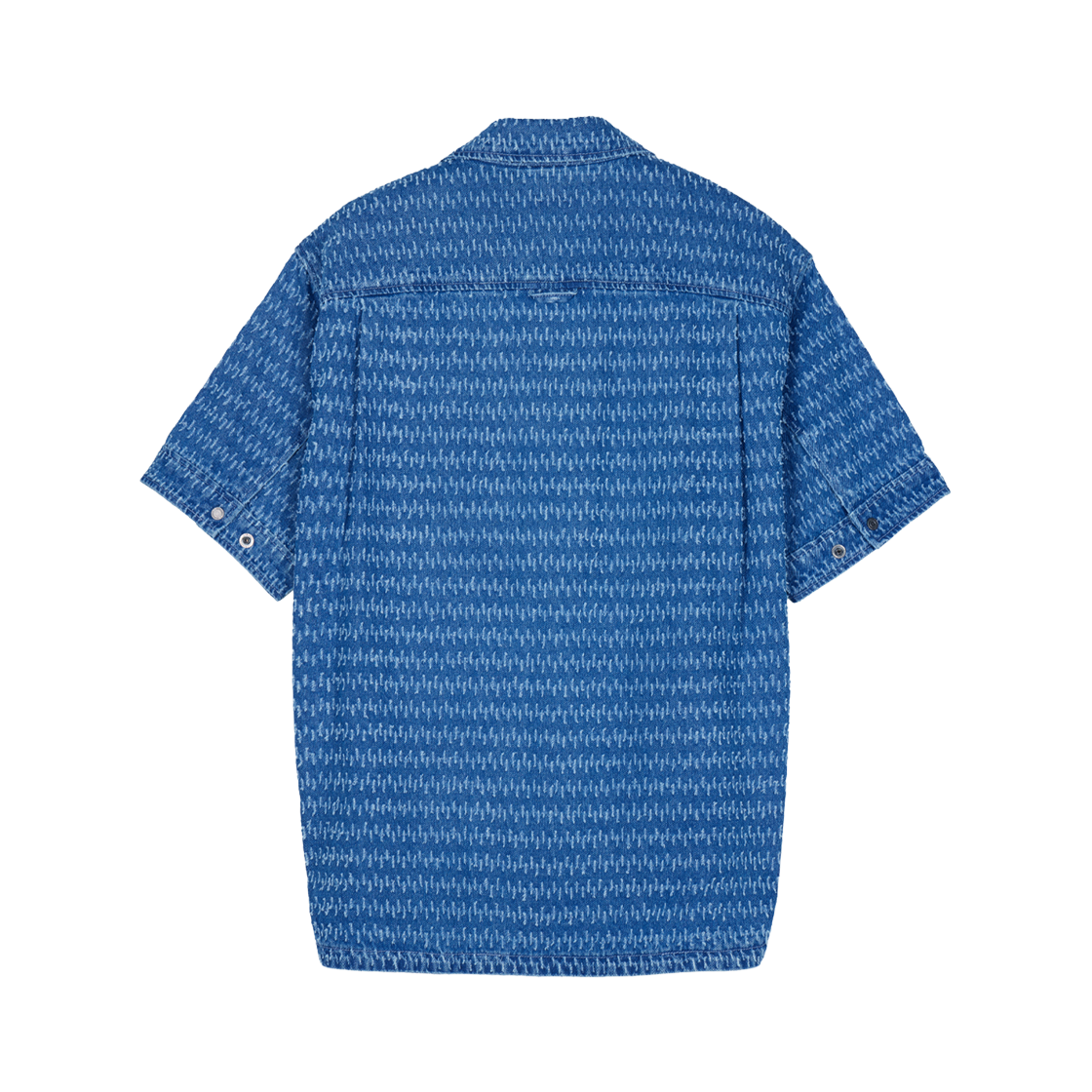 지오송지오 컬렉션 부클 데님 하프 셔츠 블루 BI3SH321BL(ZIOSONGZIO COLLECTION Boucle Denim Half Shirt Blue) - 2