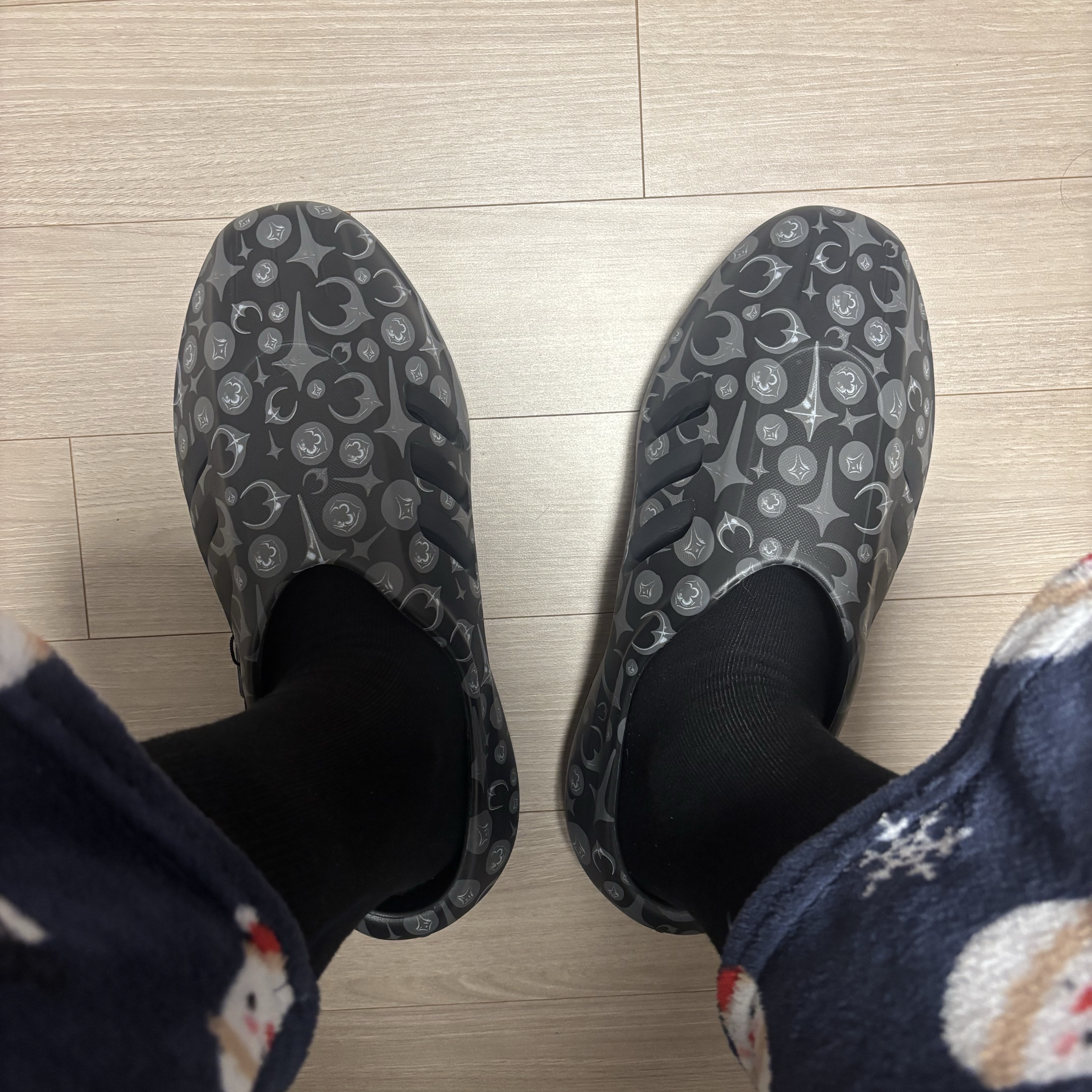 Adidas x Thug Club Adifom Iiinfinity Mule Core Black 착용 스타일