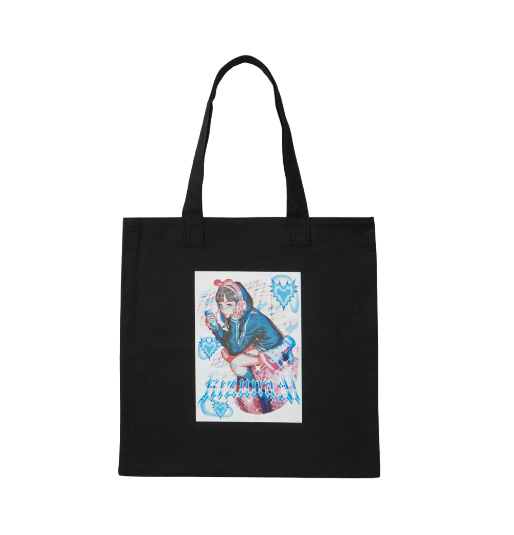 OKADA x 키즈나아이 x 스니덩 토트백(OKADA x KizunaAI x SNKRDUNK Tote Bag)