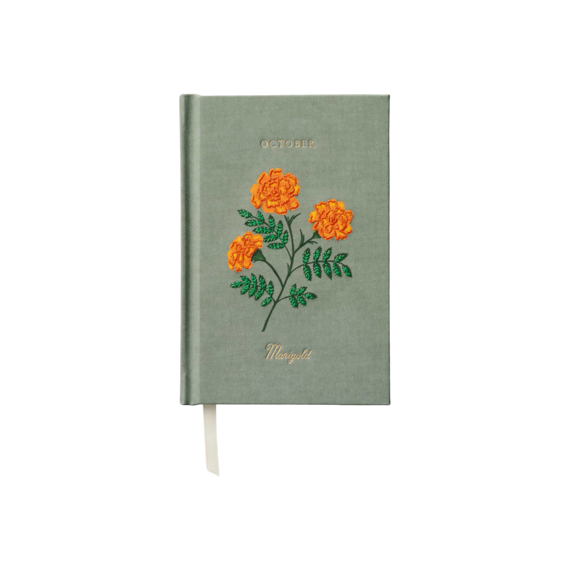 JNB010 RIFLE PAPER CO. Birth Month Mini Embroidered Journal October