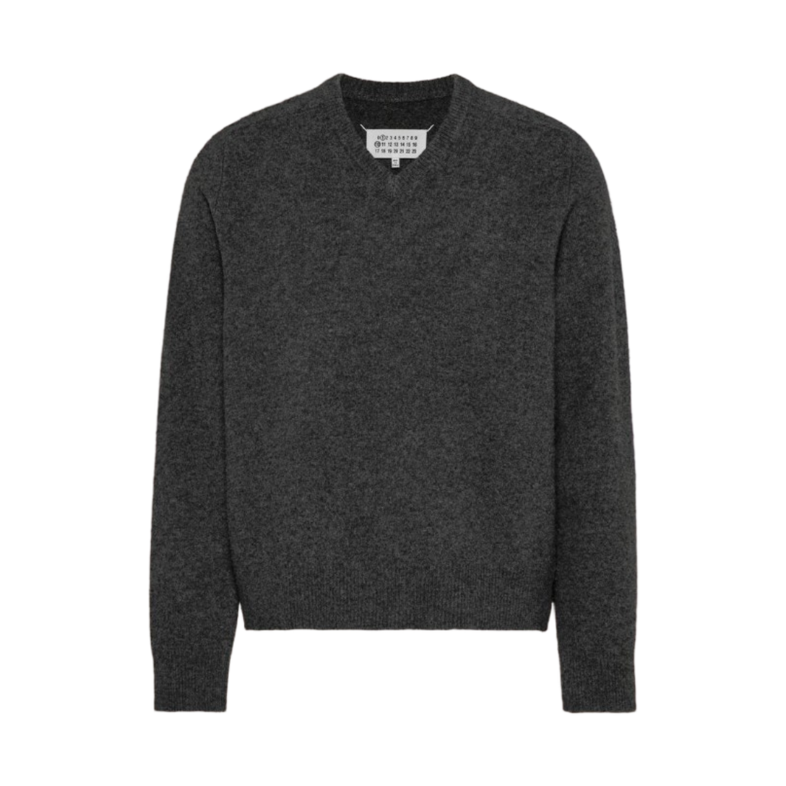 메종 마르지엘라 브이넥 울 스웨터 그레이(Maison Margiela V-Neck Wool Sweater Grey)