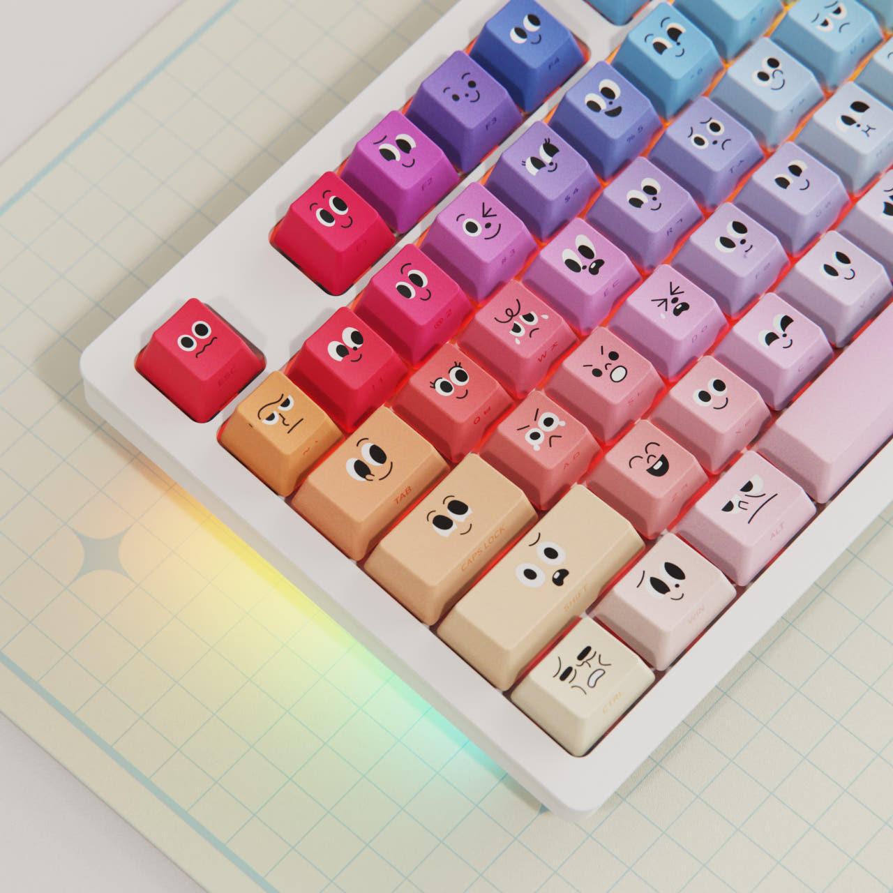 시이닷 와글바글 유선 LED 기계식 키보드(C.e.dot WagleBagle Wired LED Mechanical Keyboard) - 2