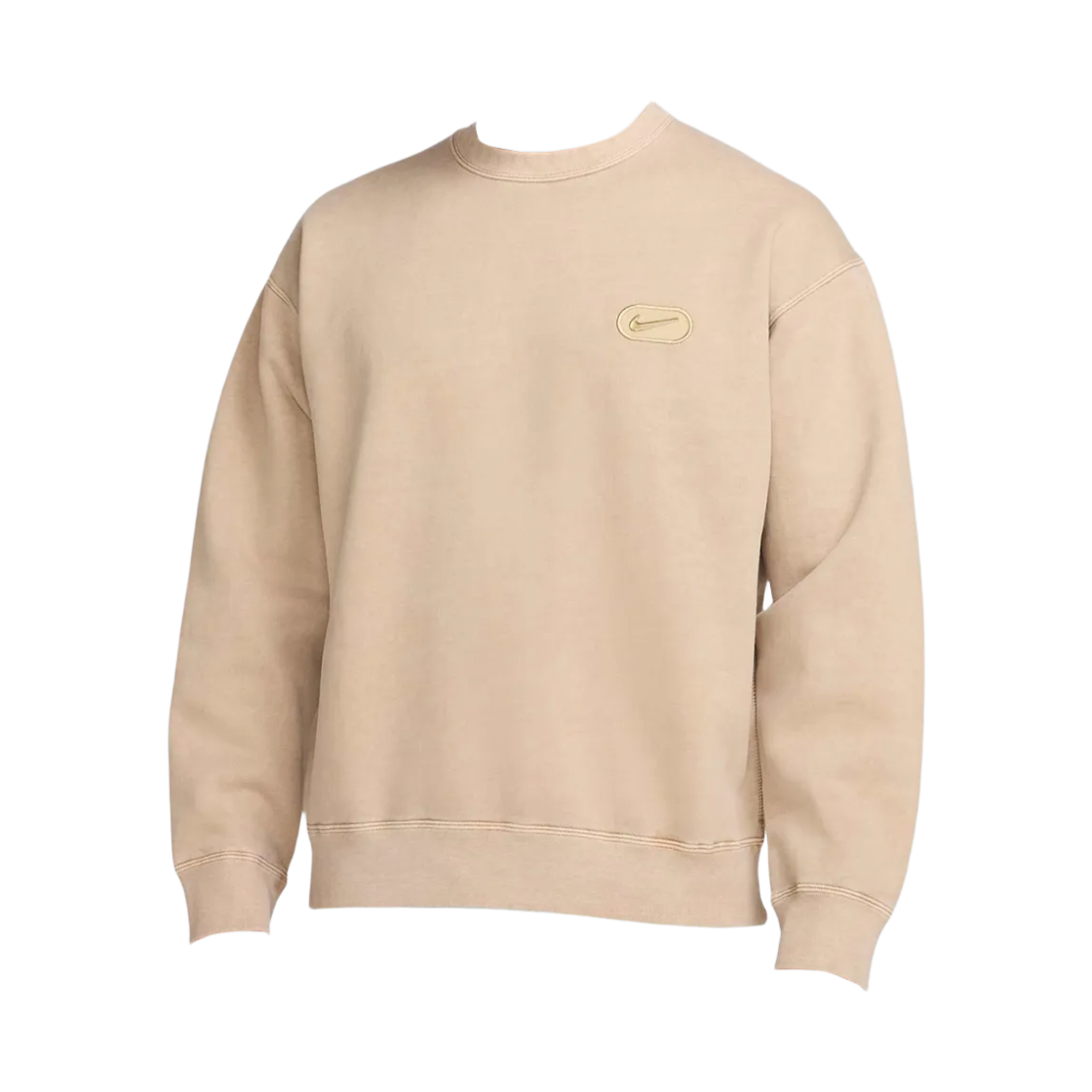 HJ2237-297 Nike Solo Swoosh Fleece Crew Parachute Beige - Asia