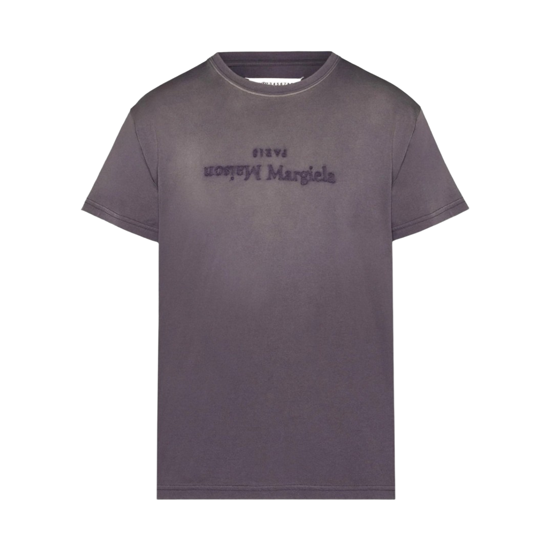 (W) 메종 마르지엘라 리버스 로고 티셔츠 퍼플((W) Maison Margiela Reverse Logo T-Shirt Purple)
