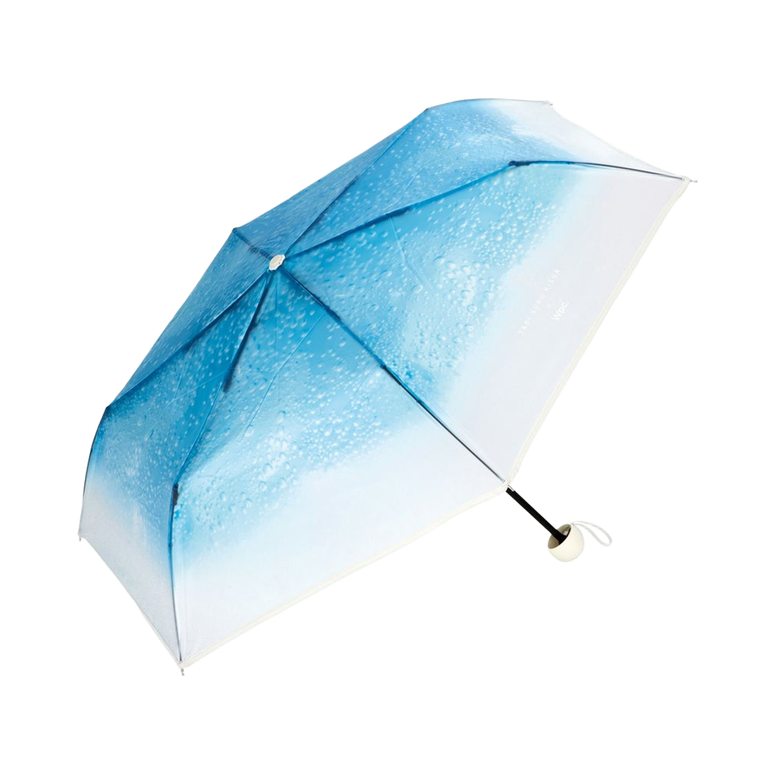 WPC x 타비 스루 킷사 크림 소다 폴딩 파라솔 블루(WPC x Tabi Suru Kissa Cream Soda Folding Parasol Blue) - 2