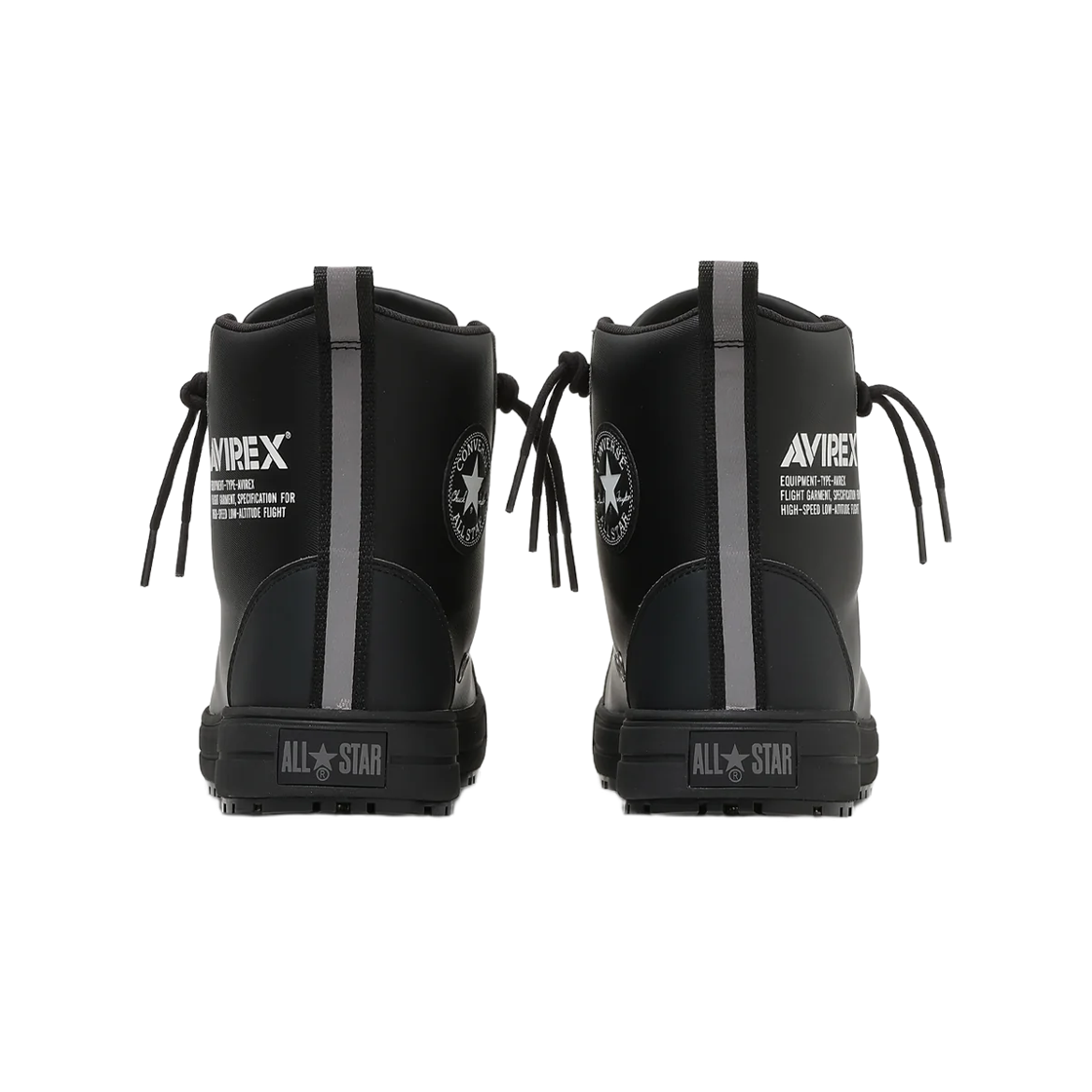 컨버스 x 아비렉스 올스타 PS 2 센터 집 하이 블랙(Converse x Avirex All Star PS II Center Zip Hi Black) - 3