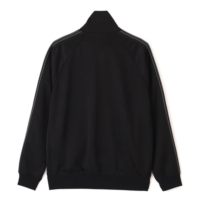 Needles Track Jacket Poly Smooth Black 착용 스타일 - 5
