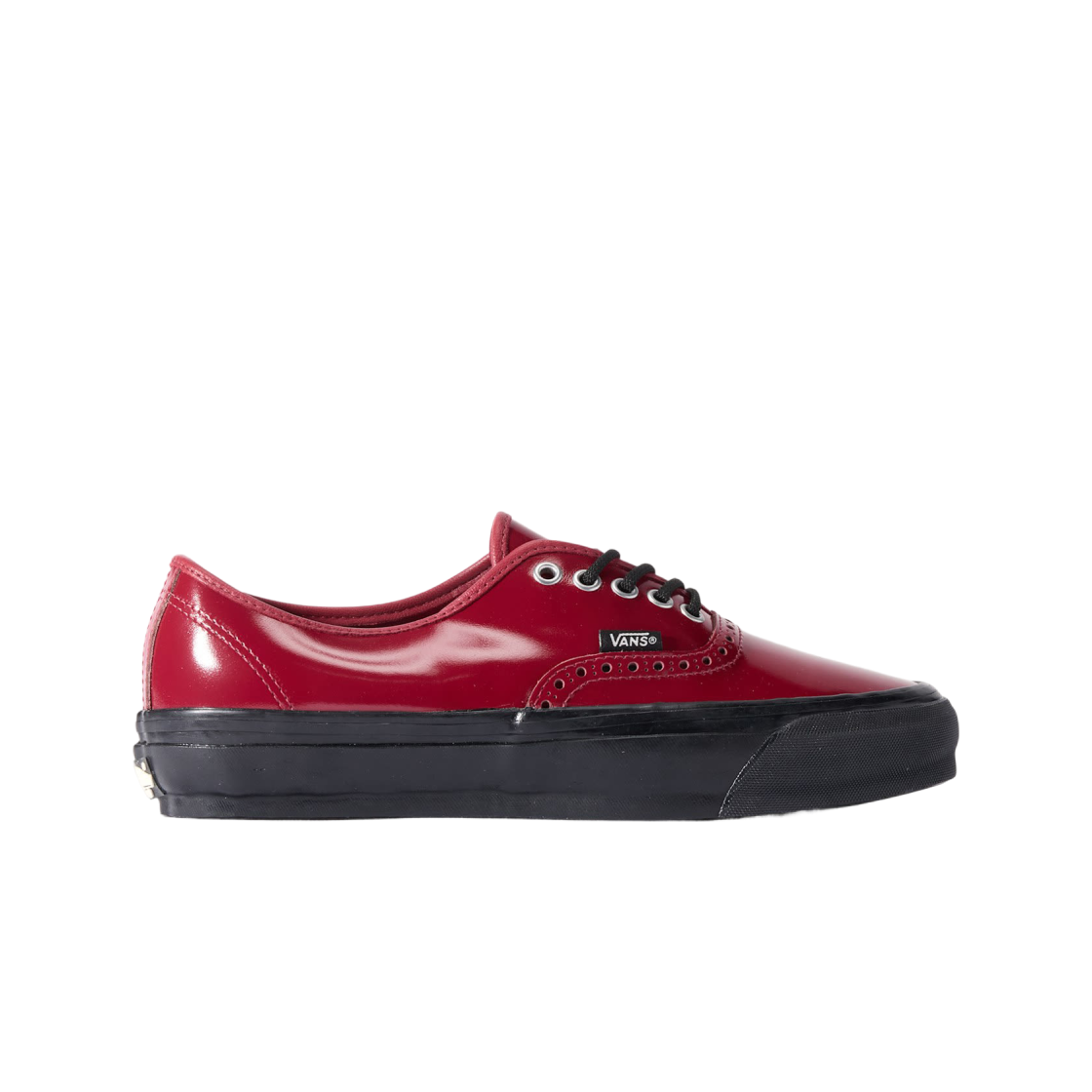 VN000V33F0G Vans Authentic 44 Siped Vibram Gloss Leather Brogue Red