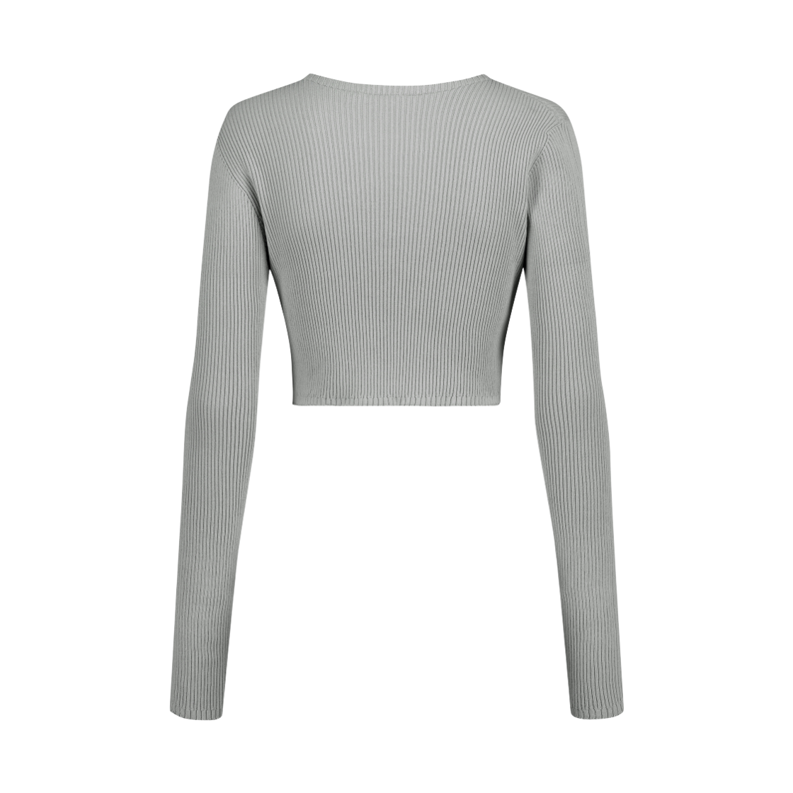 쥬키프 코튼믹스 본디지 가디건 라이트 그레이(Juukiff Bondage Short Cardigan In Mixed Cotton Light Grey) - 2