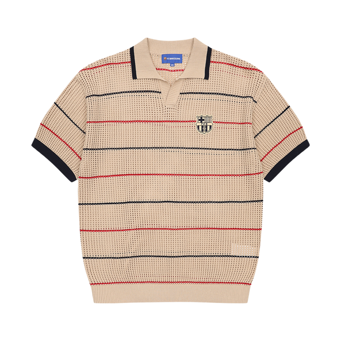 FC 바르셀로나 스트라이프 니트 반팔(FC BARCELONA Stripe Short Sleeve Knit)