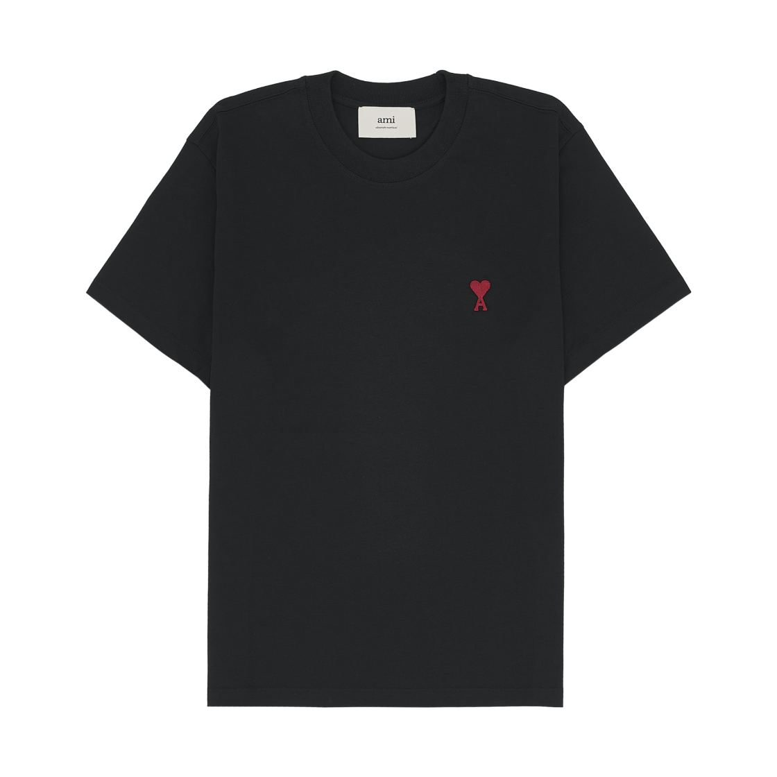 아미 스몰 하트 로고 티셔츠 블랙(AMI de Coeur T-Shirt Black)