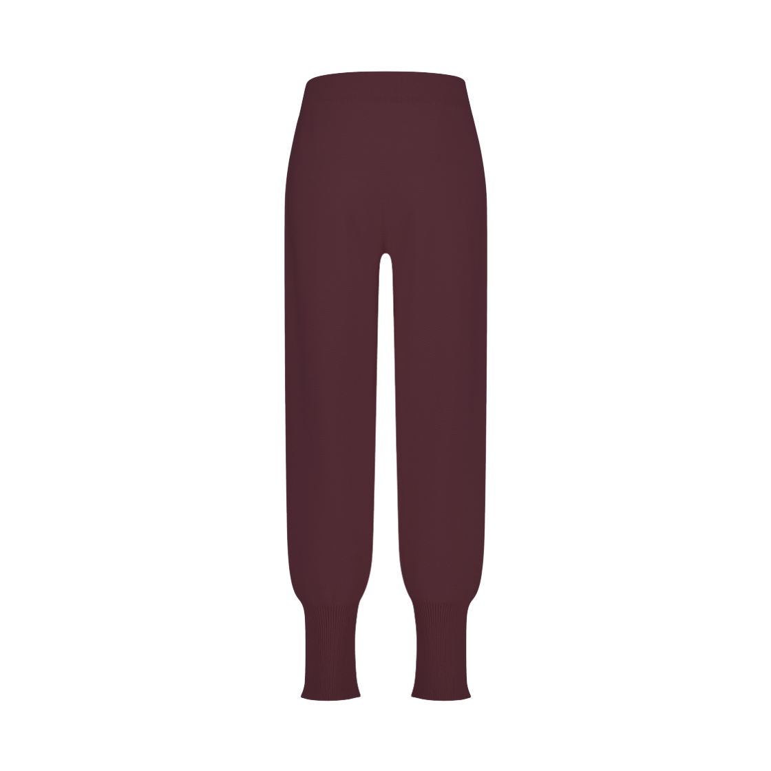 쥬키프 코튼믹스 릴렉스 조거 팬츠 버건디(Juukiff Relaxed Trouser In Mixed Cotton Burgundy) - 2