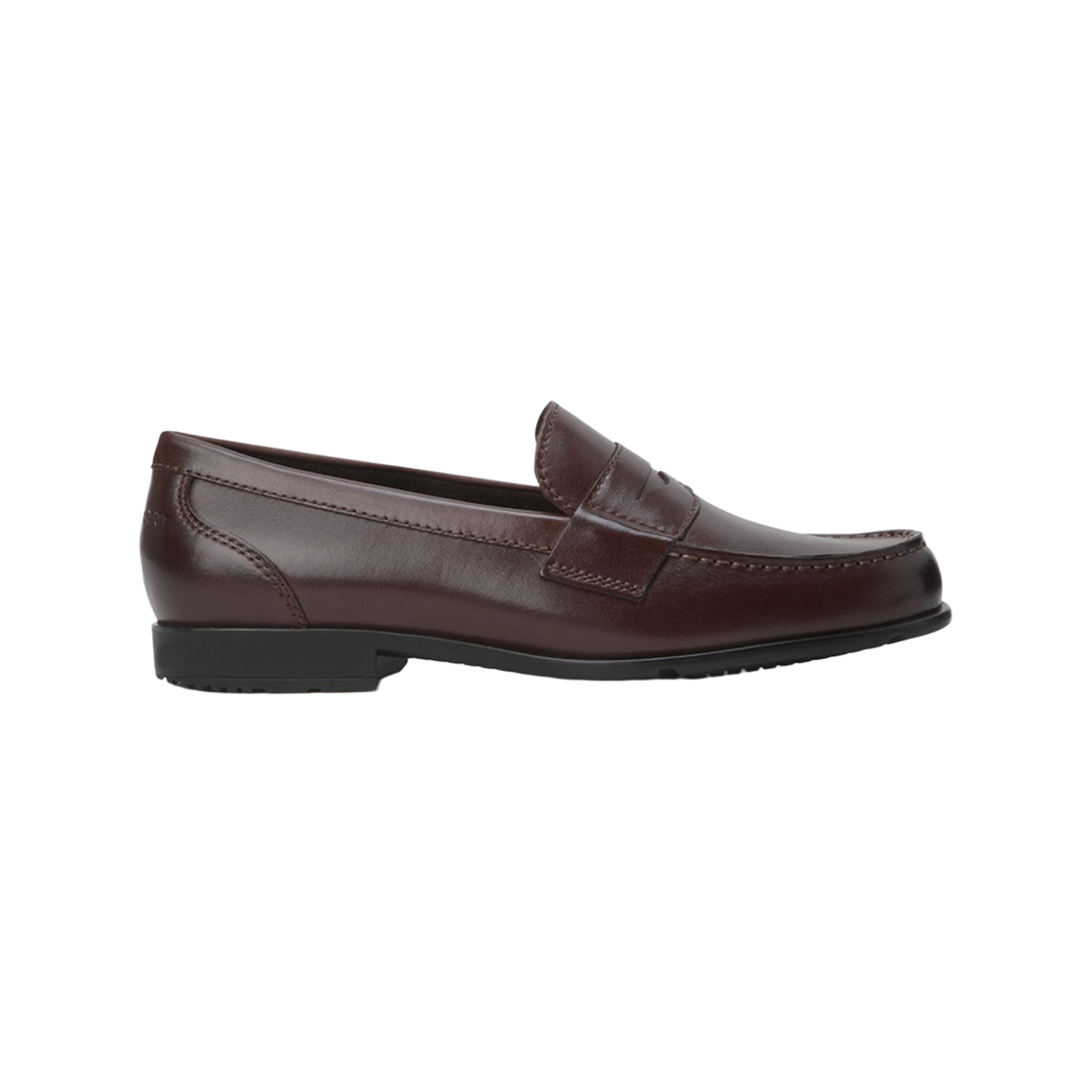 락포트 클래식 페니 로퍼 다크 브라운 - W 와이드(Rockport Classic Penny Loafer Dark Brown - W Wide)