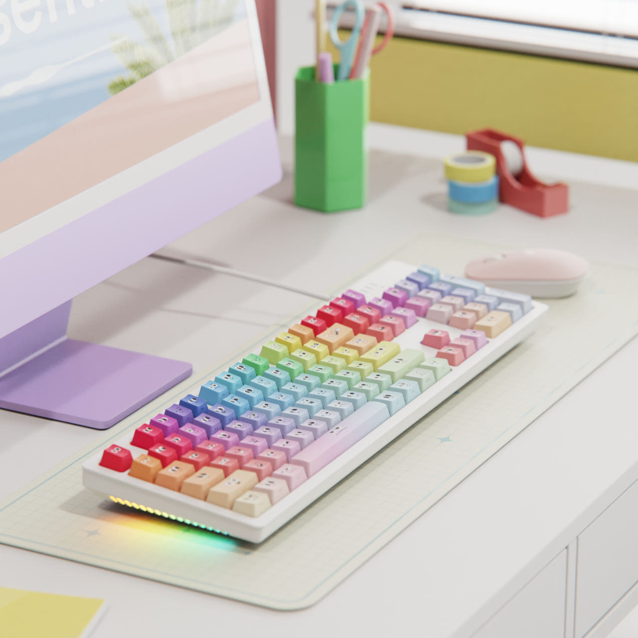 시이닷 와글바글 유선 LED 기계식 키보드(C.e.dot WagleBagle Wired LED Mechanical Keyboard) - 3