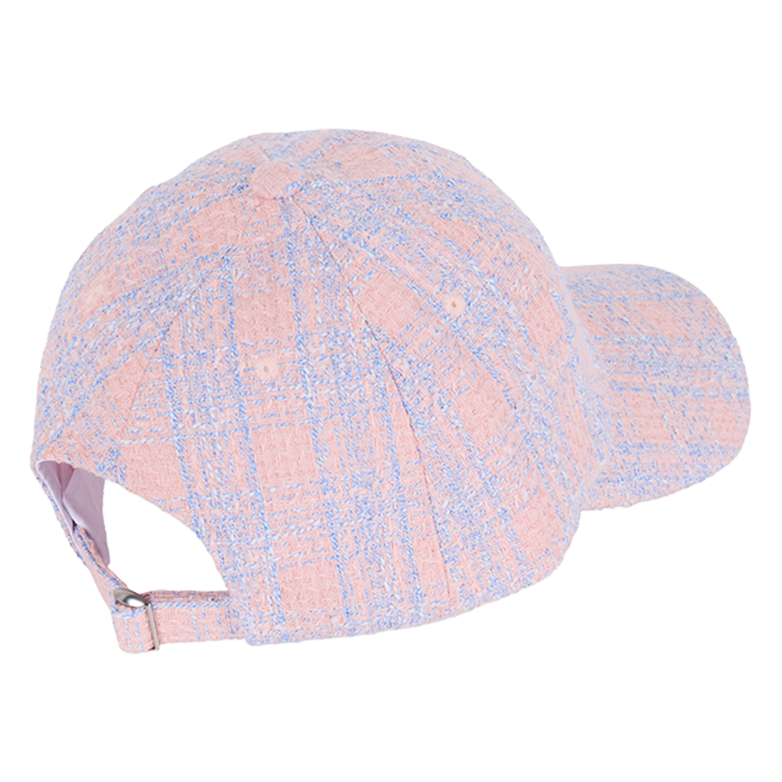 지오송지오 컬렉션 시그니처 트위드 체크 볼캡 핑크 BI2CP204PK(ZIOSONGZIO COLLECTION Signature Tweed Check Ball Cap Pink) - 2