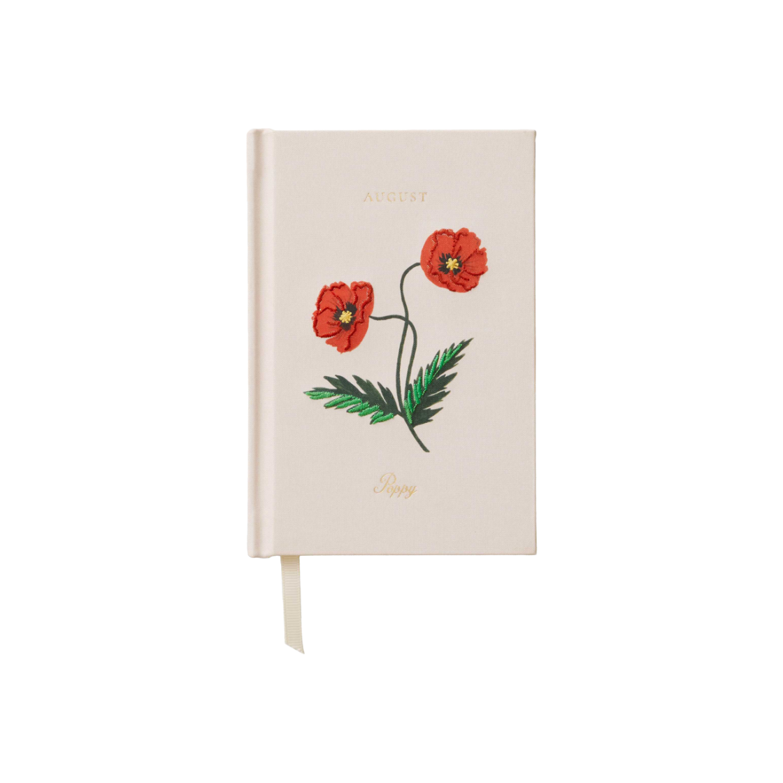 JNB008 RIFLE PAPER CO. Birth Month Mini Embroidered Journal August
