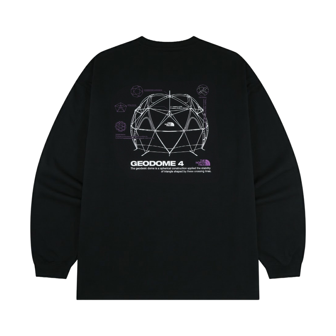 노스페이스 화이트 라벨 지오돔 롱슬리브 R/티셔츠 블랙 - 26SS(The North Face White Label Geodome L/S R/T-Shirt Black - 26SS)