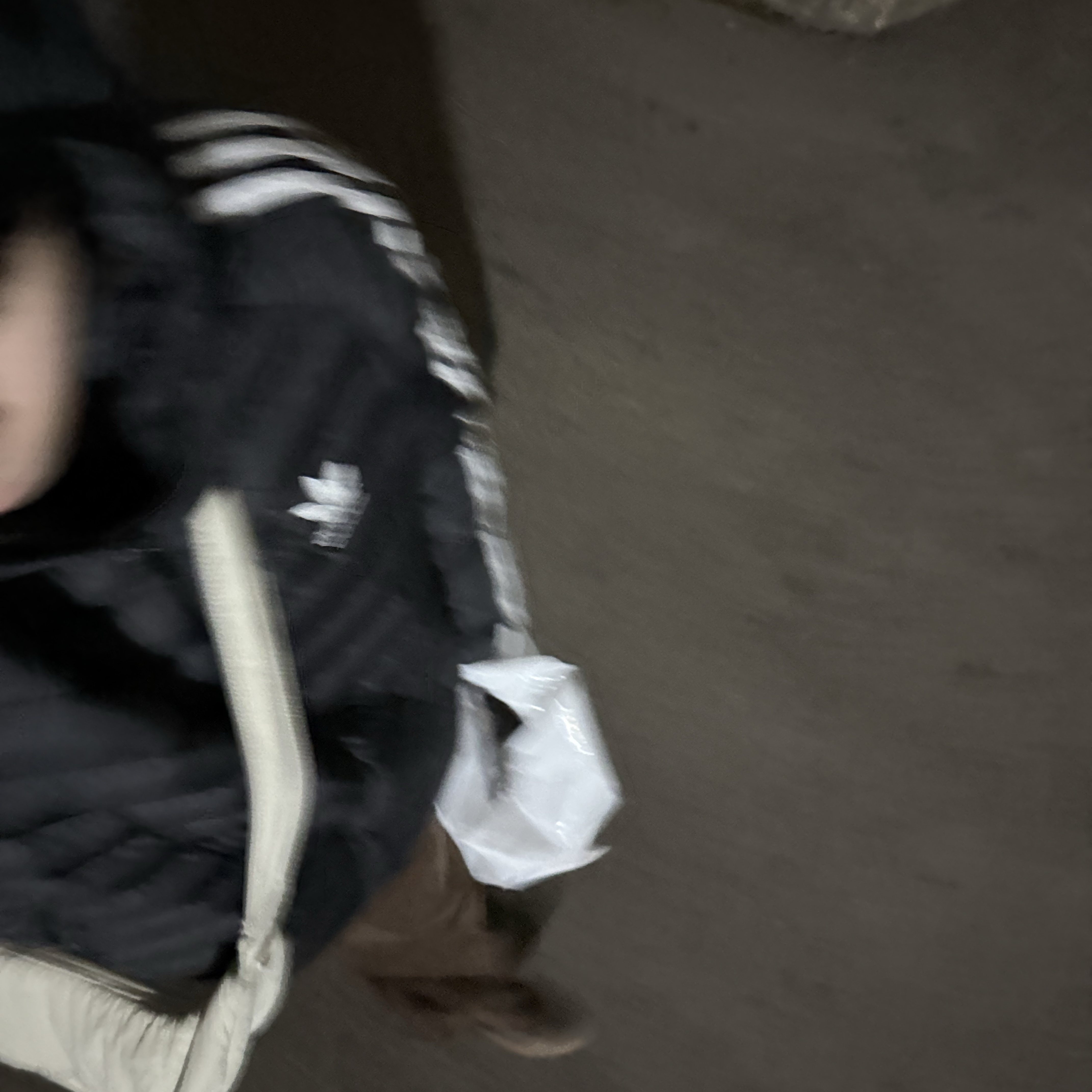 Adidas Originals Synthetic Hooded Jacket Black White - KR Sizing 착용 스타일 - 2