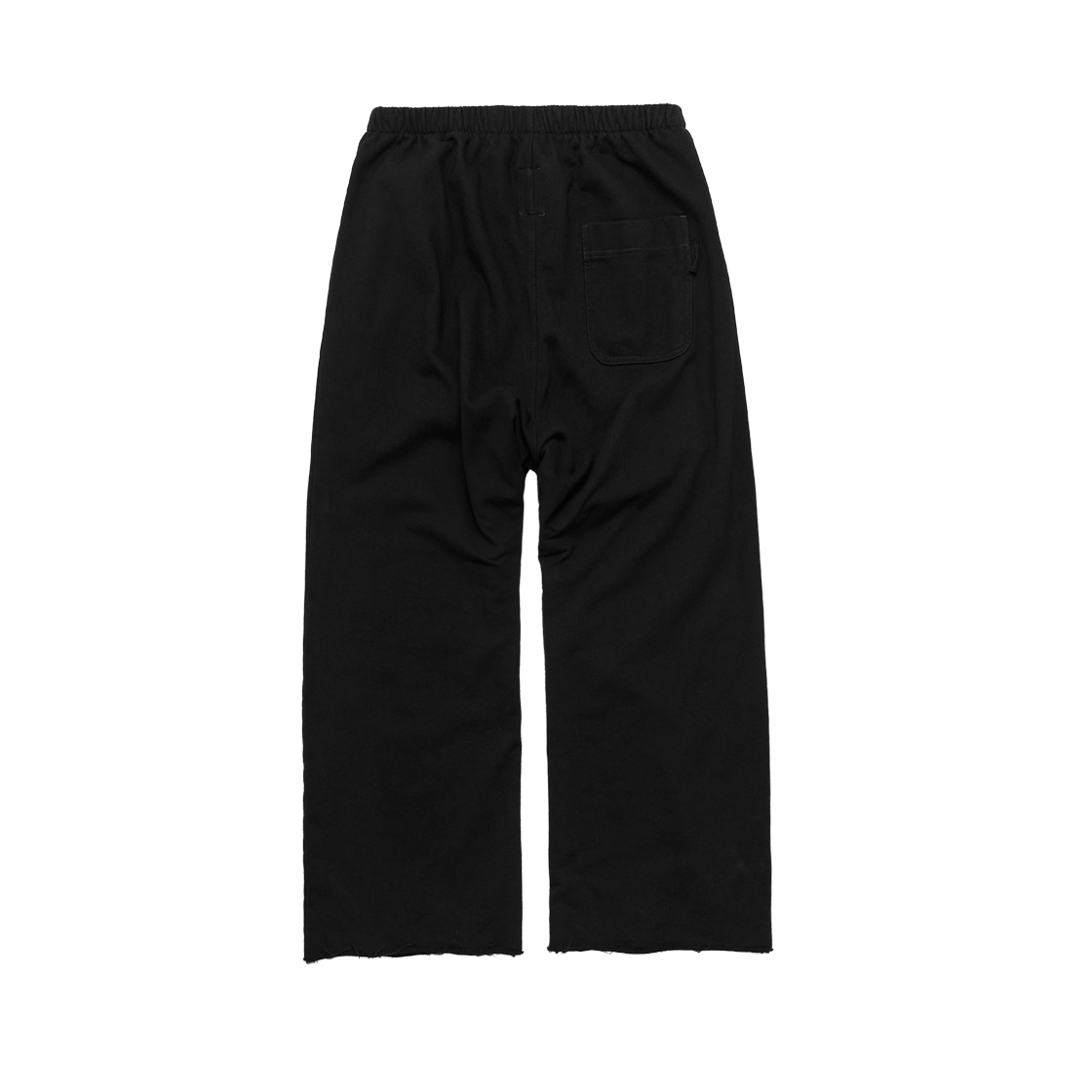 폴리테루 휴먼인덱스 휴먼 스웨트팬츠 003 로우 컷 블랙(Polyteru Human Index Human Sweat Pants 003 Raw Cut Black) - 2