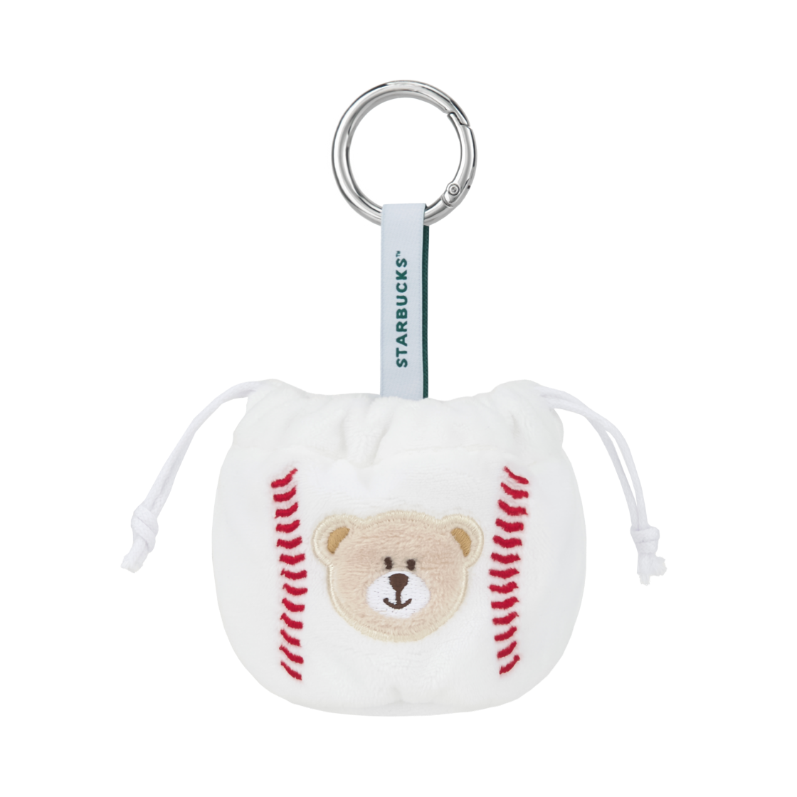 스타벅스 x KBO 야구공 복조리 파우치 키링(Starbucks x KBO Baseball Drawstring Pouch Keyring)