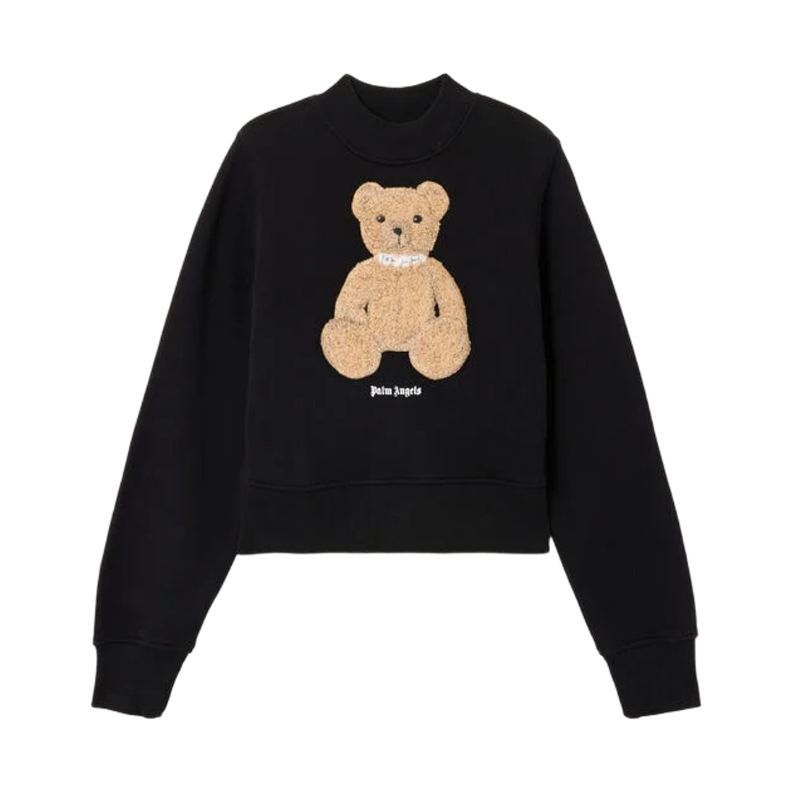 팜엔젤스 베어 피티드 크루 - 블랙 브라운(Palm Angels Bear Fitted Crew - Black Brown)