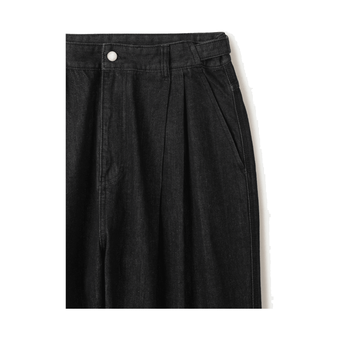24/7 시리즈 어드저스터블 로우 와이드 데님 블랙(24/7 series Adjustable Raw Wide Denim Black) - 4