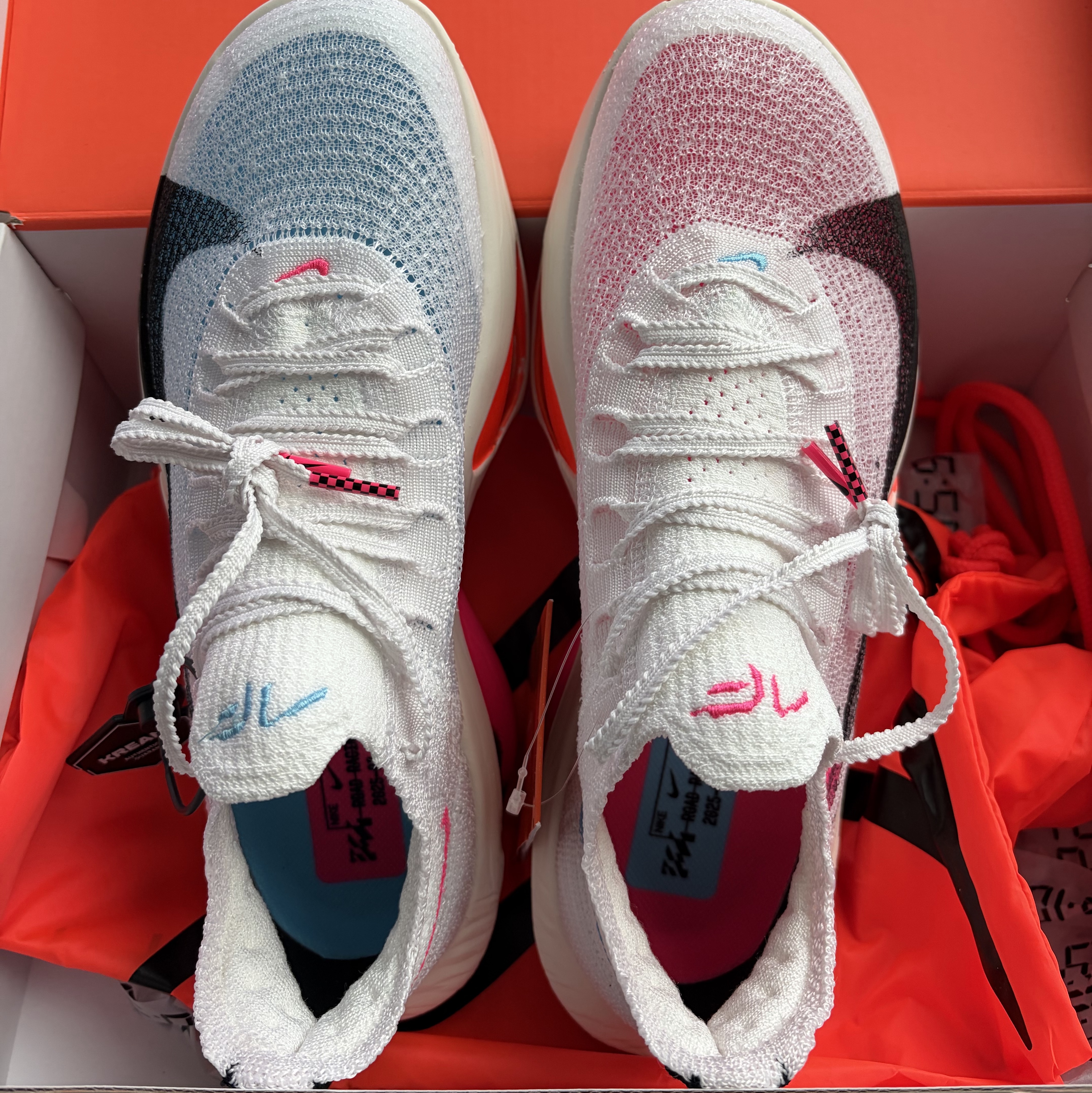 Nike Air Zoom Alphafly Next% 3 White Soft Pearl 착용 스타일