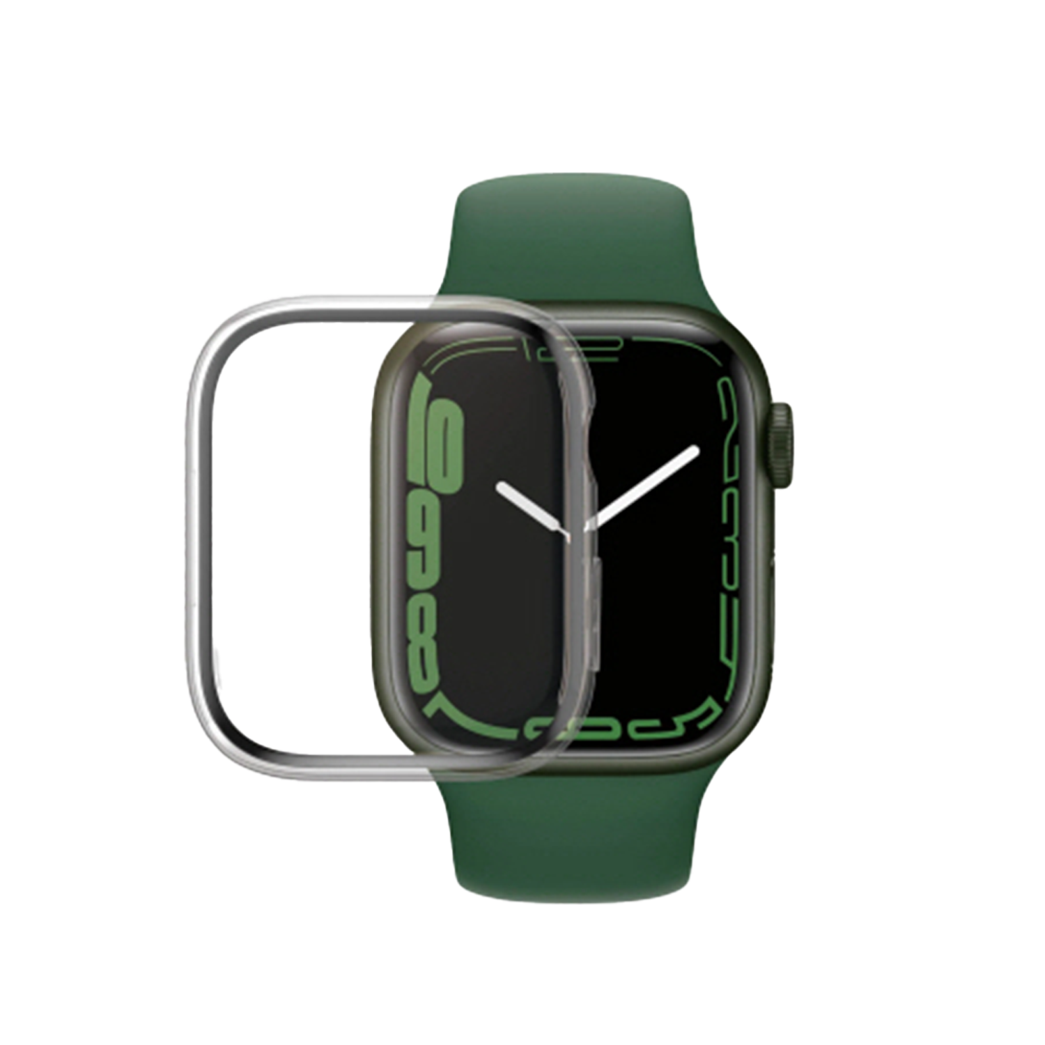 판저글래스 애플워치 풀커버 케이스 45mm (클리어/블랙)(PANZERGLASS Apple Watch Full Cover Case 45mm (Clear / Black))