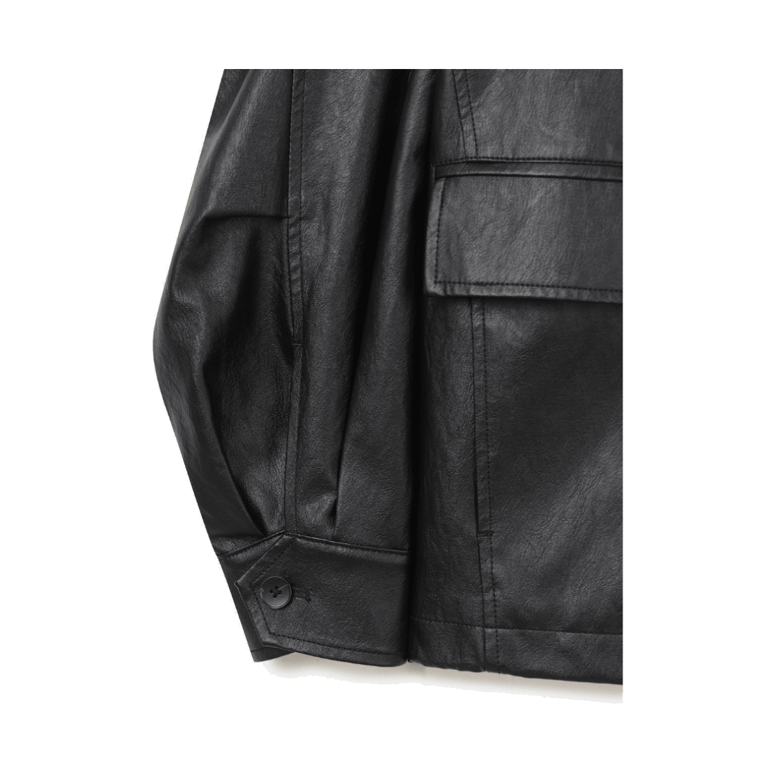 24/7 시리즈 레더 필드 자켓 블랙(24/7 series Leather Field Jacket Black) - 4