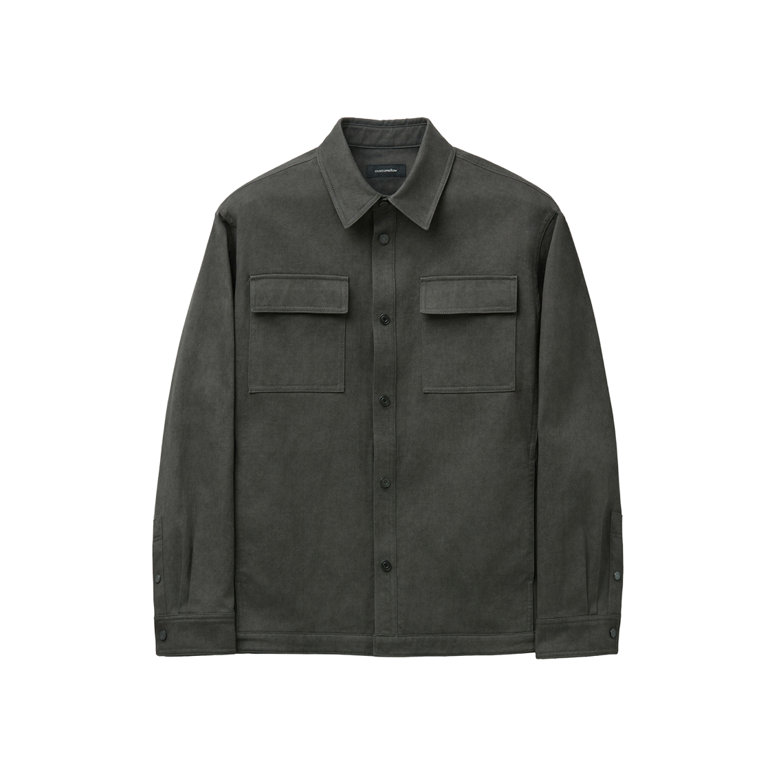 커스텀멜로우 트러커 셔츠 다크 그레이(Customellow Grey Trucker Shirt Dark Gray)