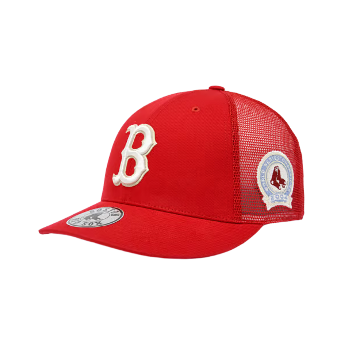 3AMCB0463-43RDL MLB Signature Patch Mesh Cap Boston Red Sox Red