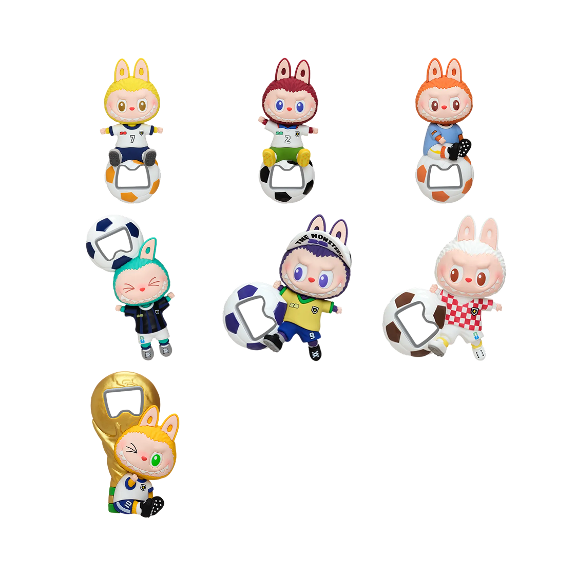 팝마트 더 몬스터즈 x 피파 시리즈 마그넷 오프너 미개봉 랜덤박스 (1개입)(Pop Mart The Monsters x FIFA Series Bottle Opener Fridge Magnet Sealed Case (1 Blind Box)) - 2