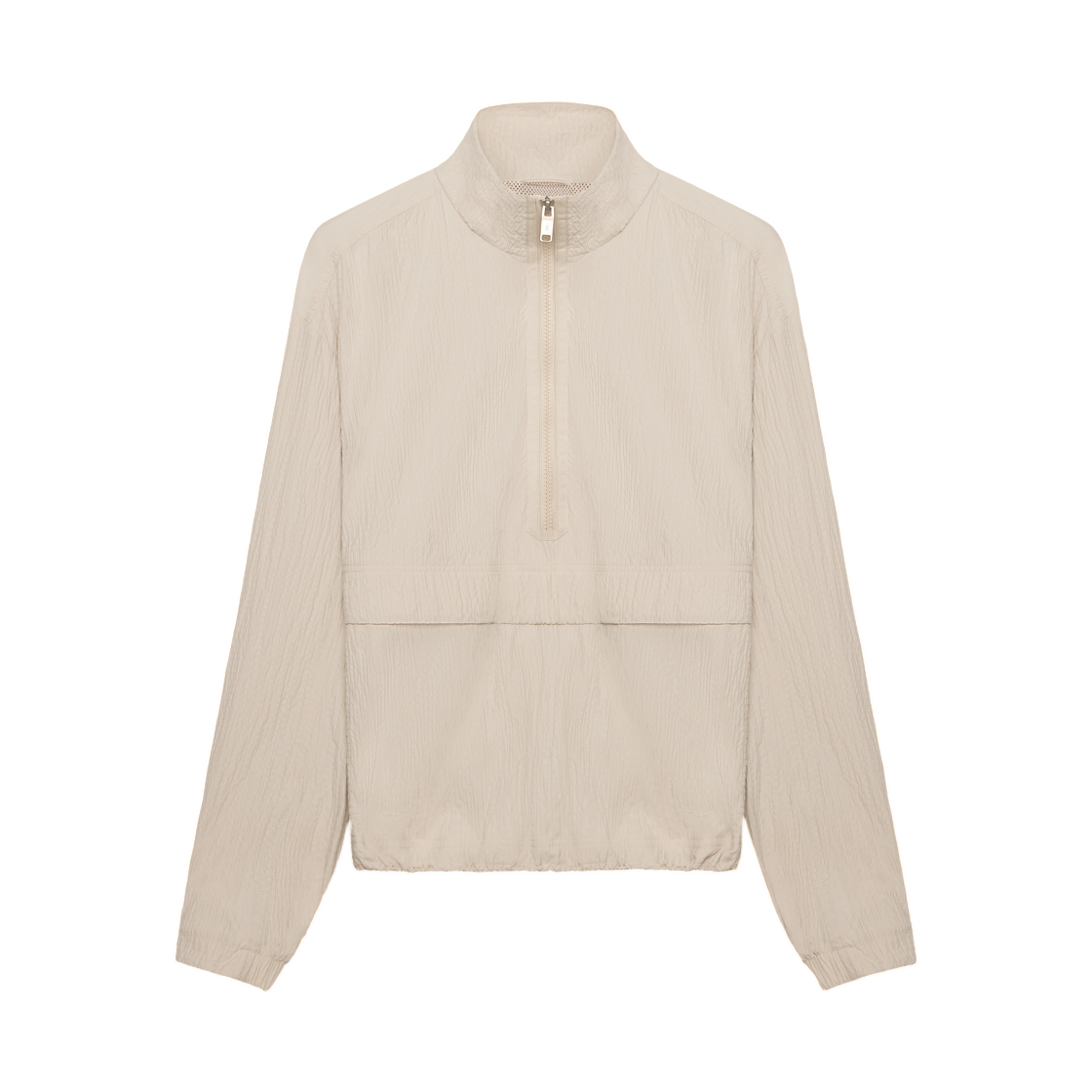 (W) 온 러닝 코트사이드 1/2 집 이즈 샌드((W) On Running Courtside 1/2 Zip Eaze Sand)