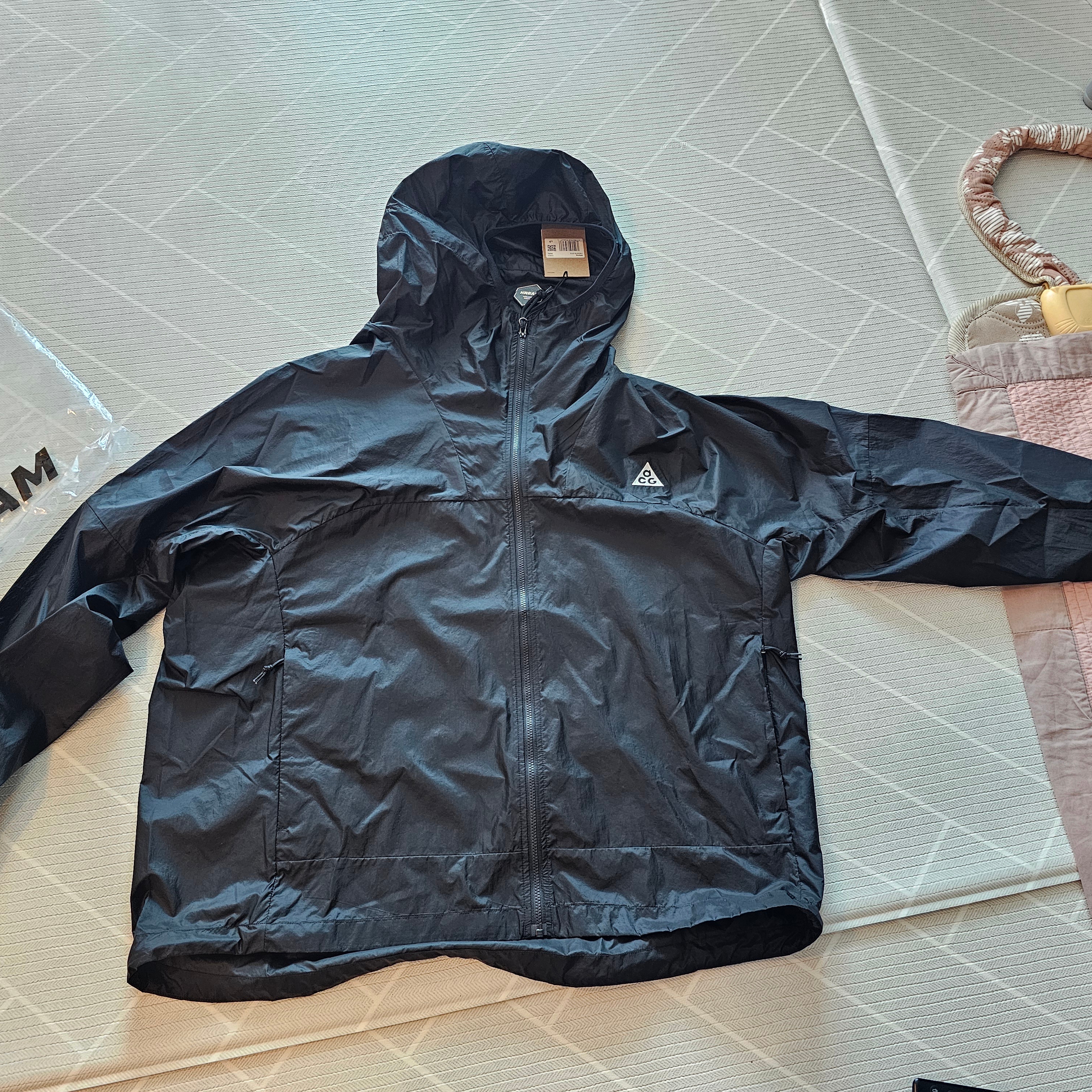 Nike ACG Cinder Cone Windproof Jacket Black Anthracite - Asia 착용 스타일 - 1