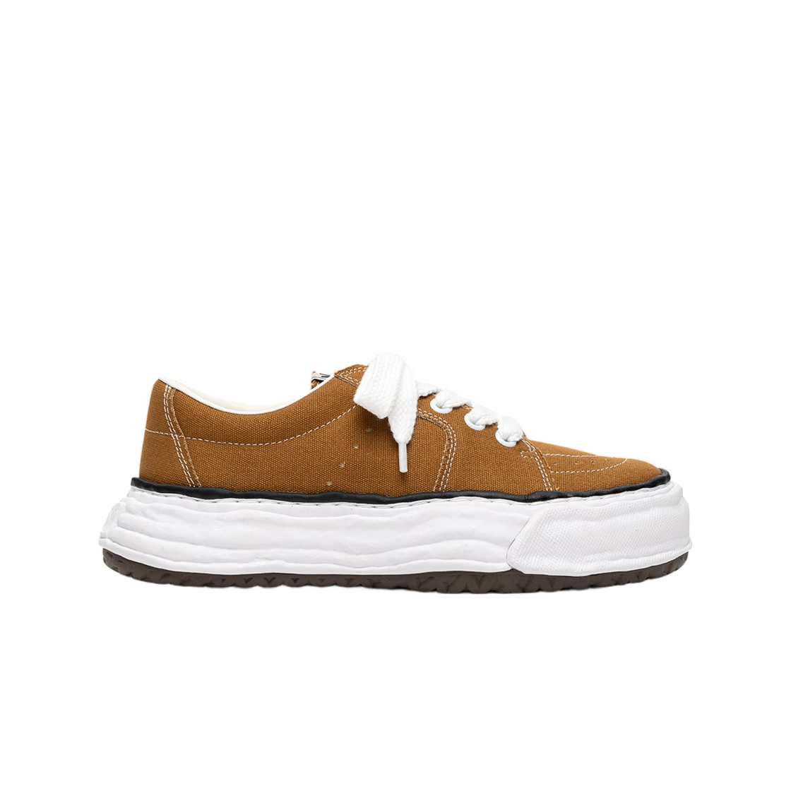 A16FW703-BROWN Mihara Yasuhiro Eric OG Sole Canvas Low-Top Sneaker Brown