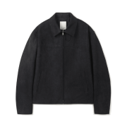 24/7 series Suede Crop Jacket Black