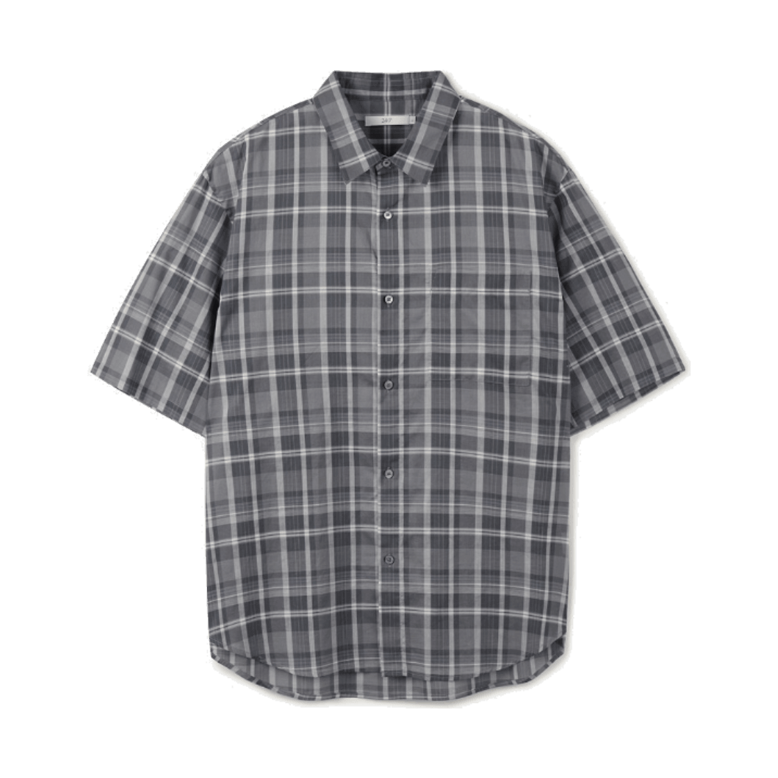 TMSFX26305GYX 24/7 series Planar Check Shirts Gray