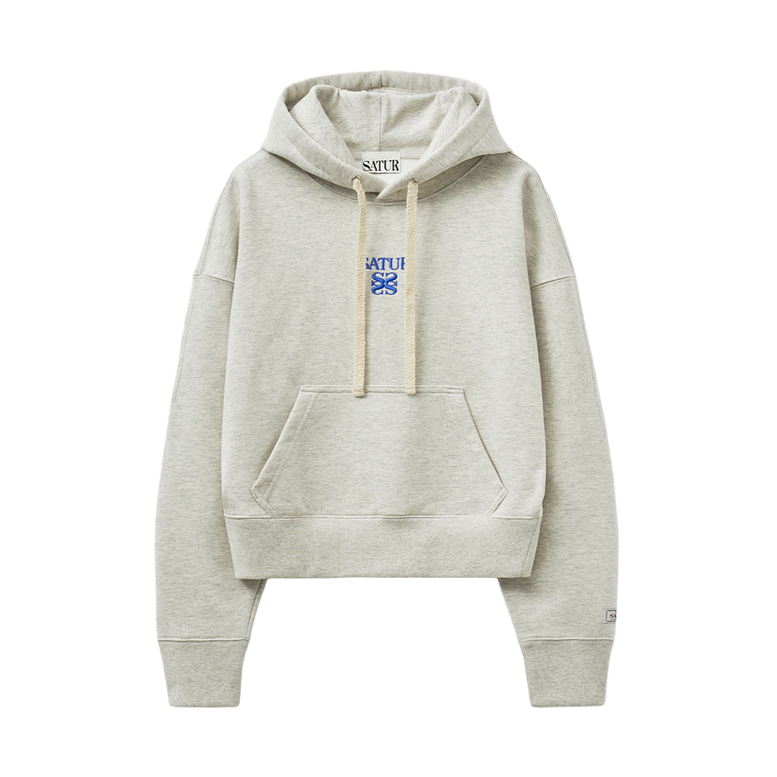 SA251WTH01OM SATUR W Apero Pocket Crop Hoodie - Oatmeal