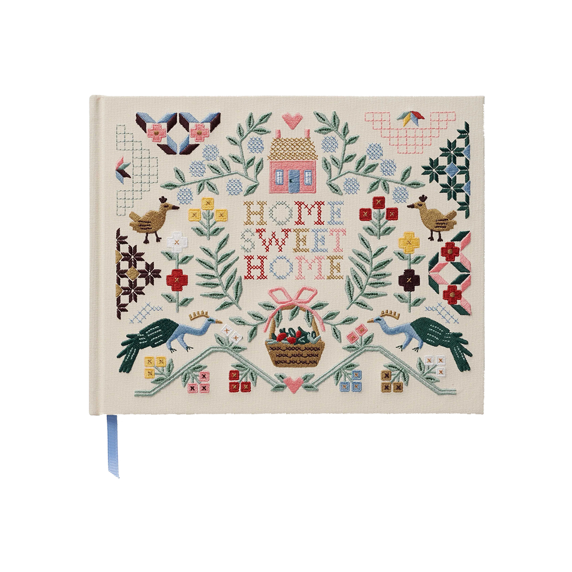 JGB004 RIFLE PAPER CO. Home Sweet Home Embroidered Guest Book