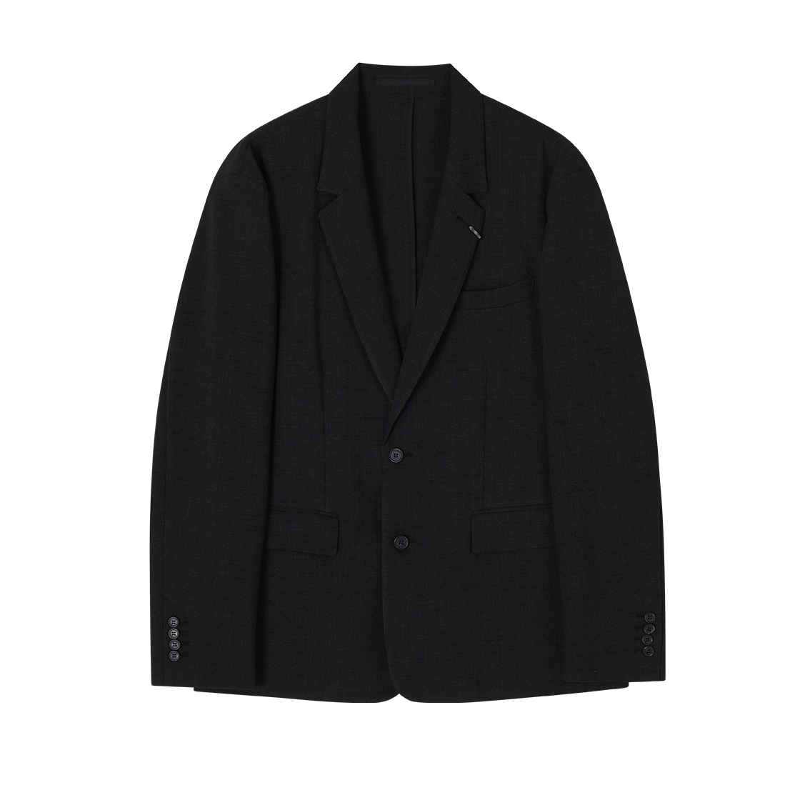 SI3JK334BK SONGZIO HOMME Artisanal Linen Blazer Black