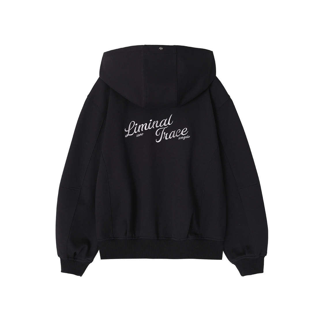 (W) 송지오 지제로 리미널 트레이스 후드 집업 블랙((W) SONGZIO ZZERO Liminal Trace Hood Zip Up Black) - 2