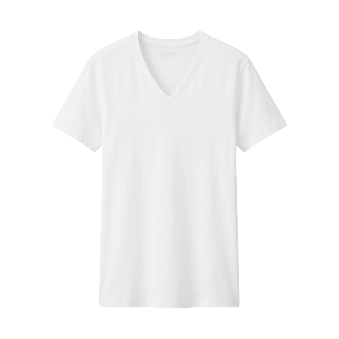 461002-00 Uniqlo Heattech V-Neck T-Shirt White - JP